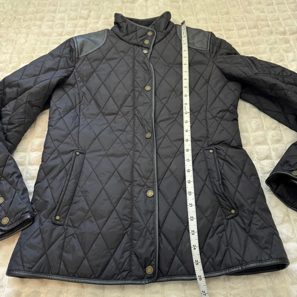 Lauren Ralph Lauren Small Black Quilted Jacket ~ Classic Capsule Casual Everyday